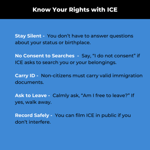 Know your rights with ICE