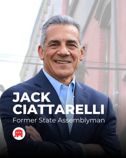 Jack Ciattarelli 📝 Former State Assemblyman, 2021 GOP gubernatorial nominee. 📌 Focus: Lowering property taxes, economic policies.