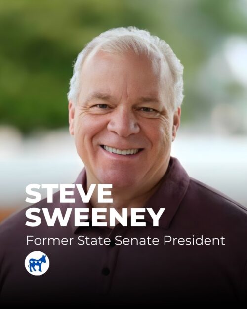 Steve Sweeney 📝 Former State Senate President, labor leader. 📌 Focus: Public pensions, infrastructure, job creation.